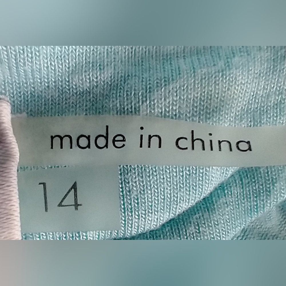 CALVIN KLEIN WOMEN'S DRESS SIZE 14 AQUA BLUE SLEEVELESS FLORAL COTTON LACE FRONT - Picture 11 of 11